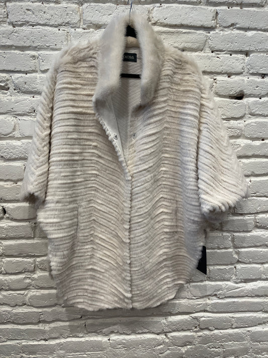 MINK HIP WAIST JACKET WHITE DMD5900