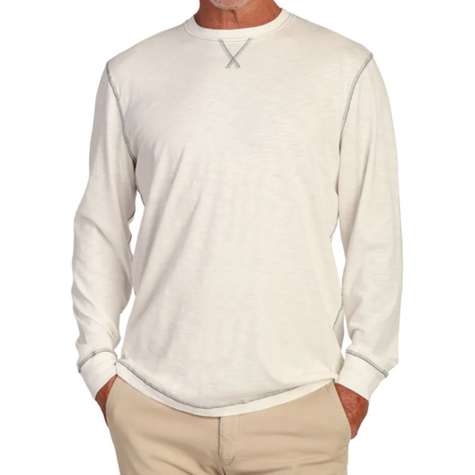 Heritage Slub L/S Crew (Vintage Chalk)