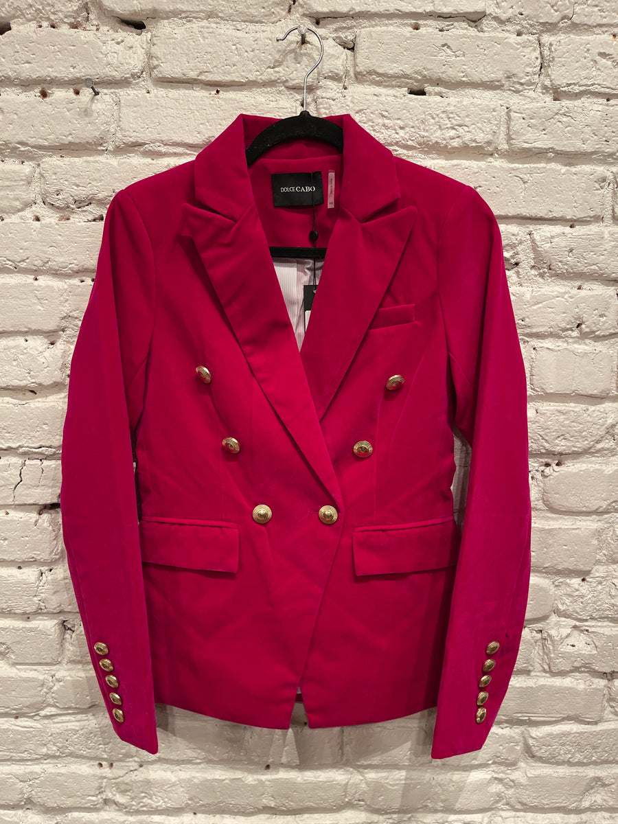 VELVET MAGENTA BLAZER