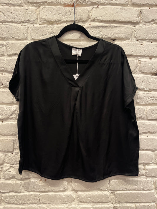 SHORT SLEEVE VNECK BLACK P233