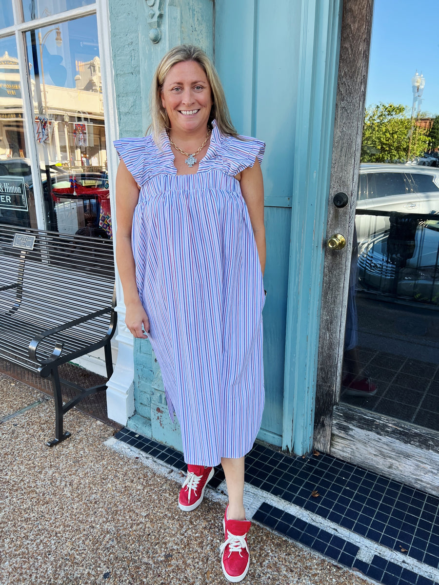 KNOLL CANDY STRIPE DRESS