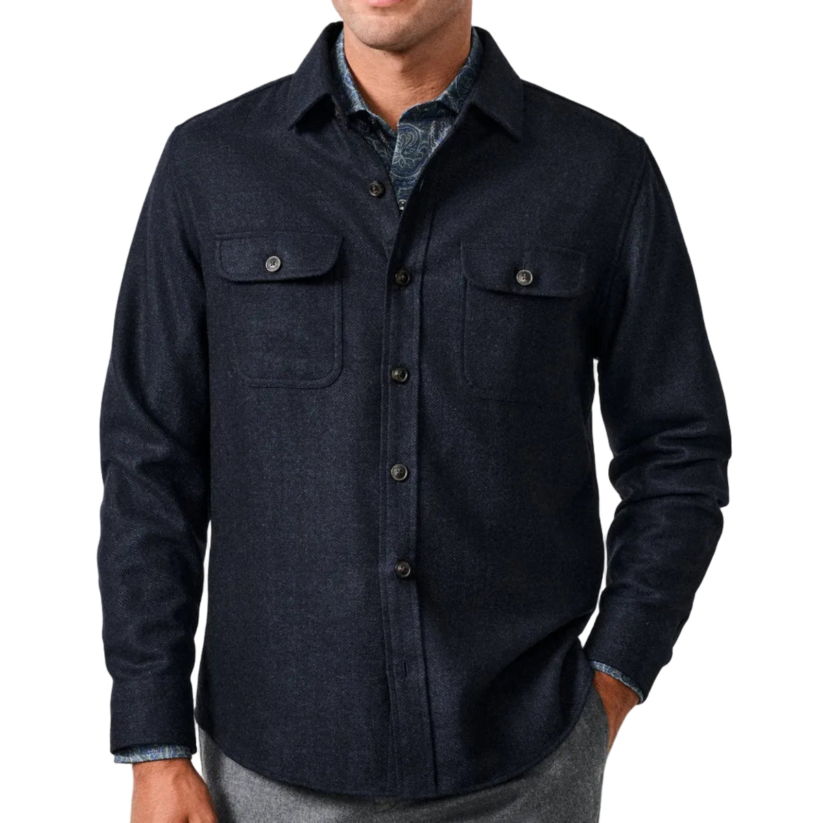 Moore Overshirt (Navy)