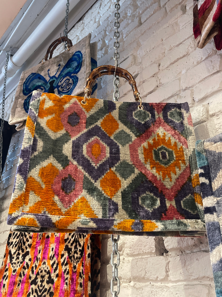 LARGE TOTE BAMBOO AZTEC