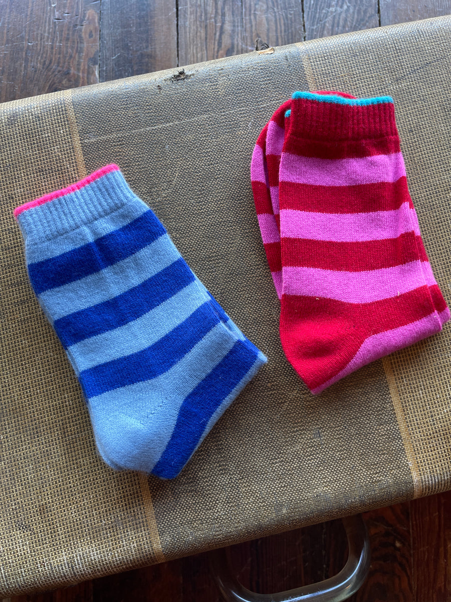 TIPPED STRIPE SOCKS