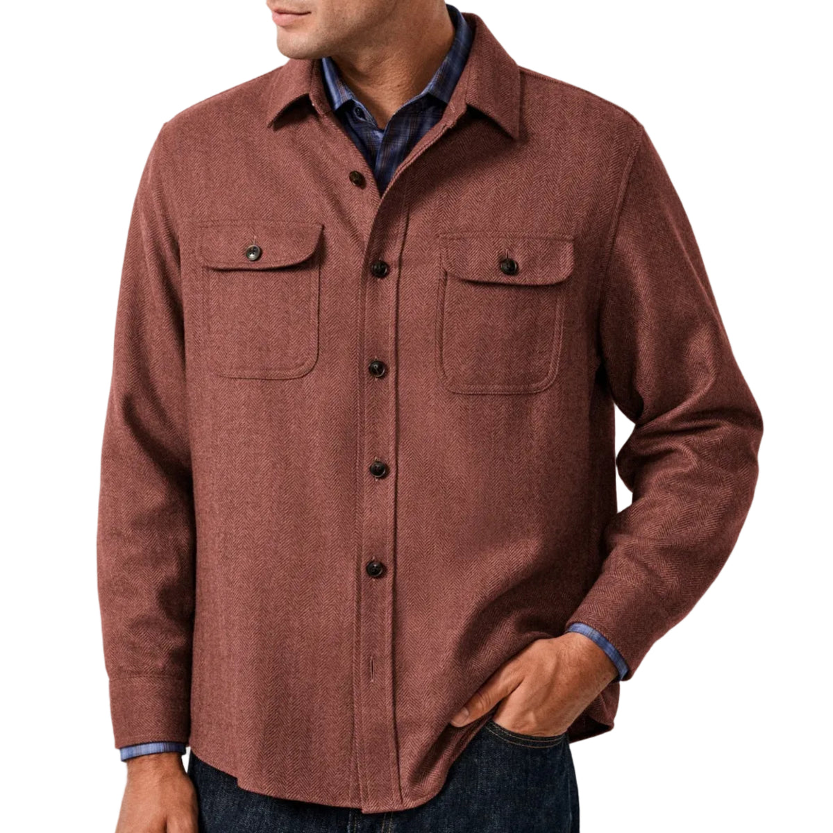 Moore Overshirt (Rust)