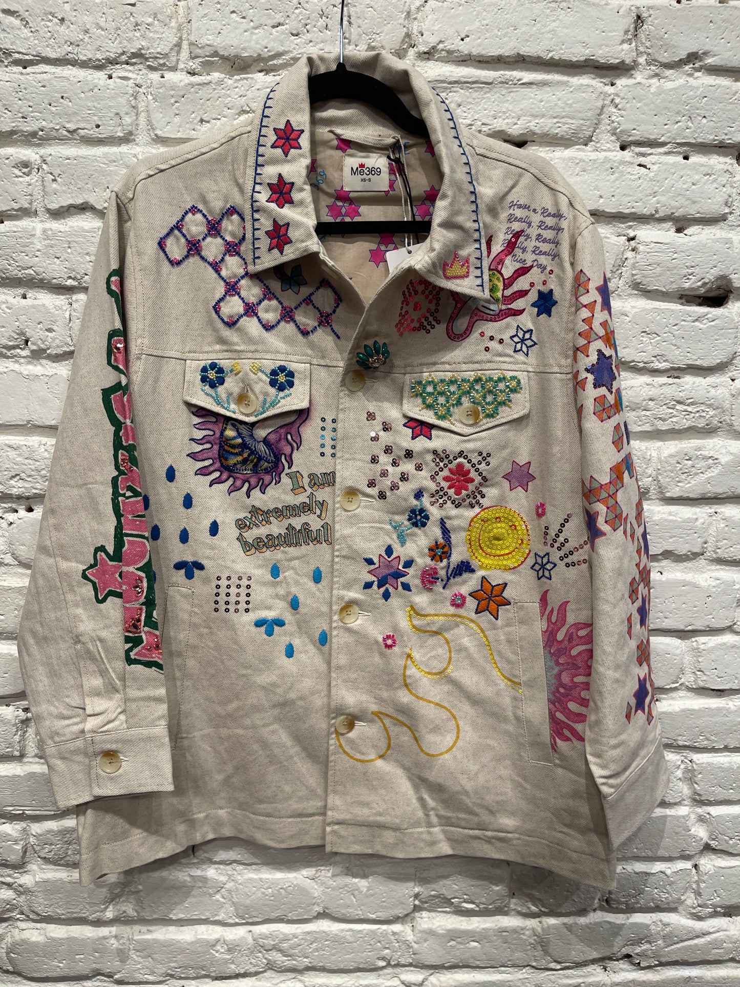 BRIANN EMBROIDERED DENIM