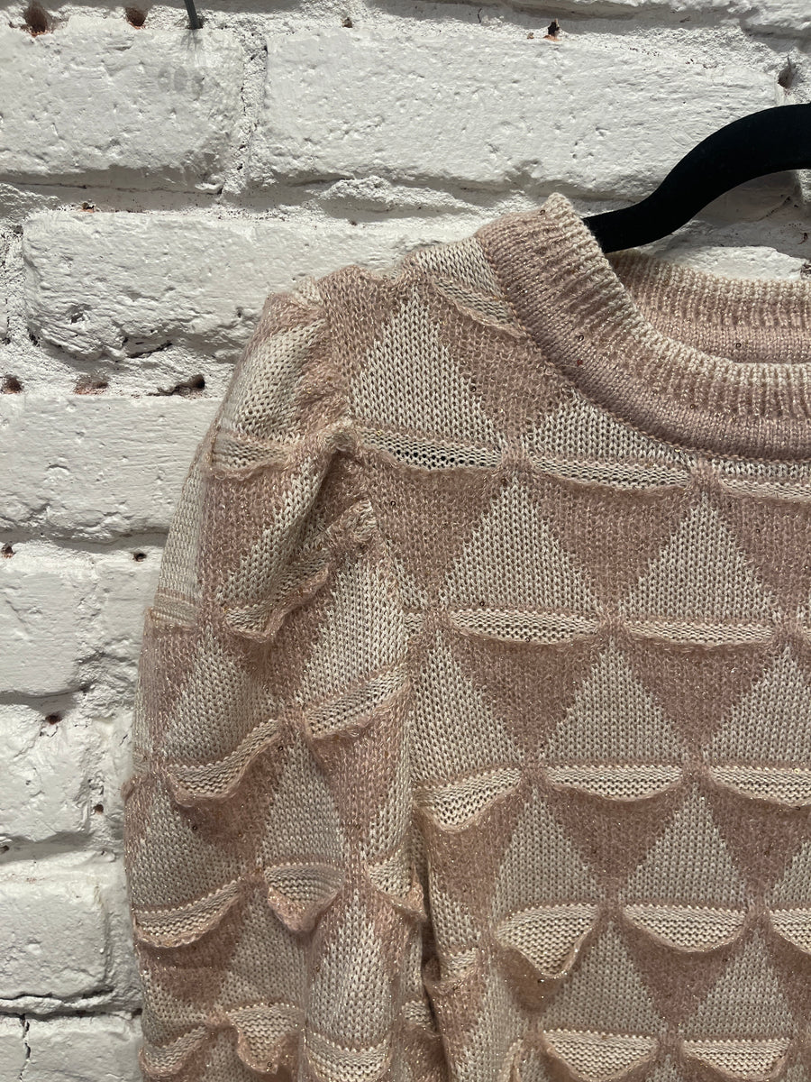 HENNIE KNITTED TOP ROSE QUARTZ