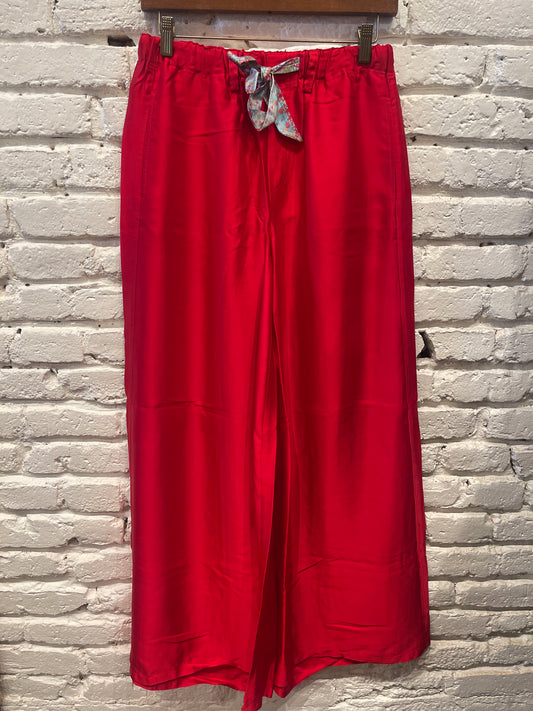 ANNIE RED WIDE LEG PANT