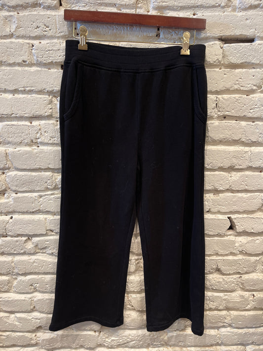 RELAXED FIT CROP PANT BLACK
