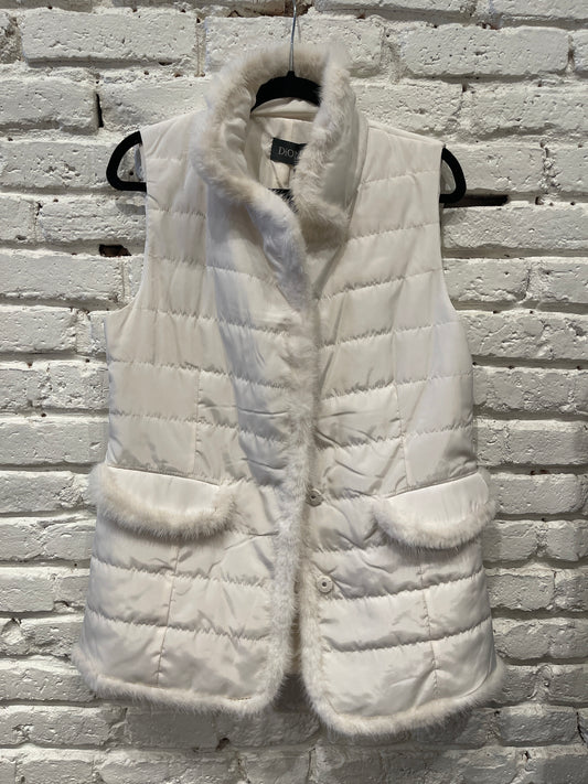 MINK NYLON VEST DMB6175 OFF WHITE