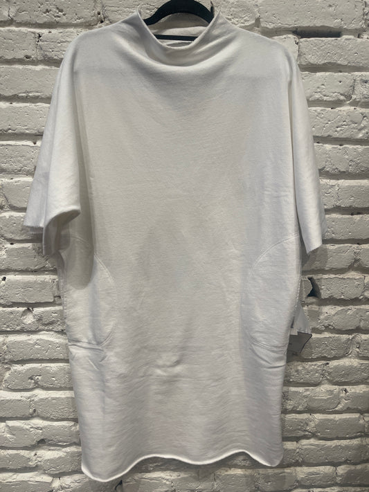 BONI WHITE MOCK NECK DRESS