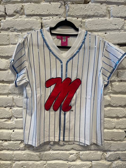 OLE MISS STRIPE TEE