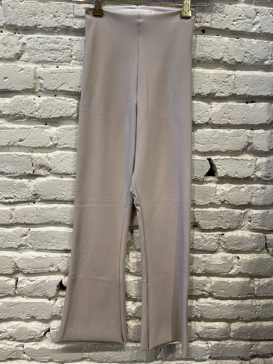 FAUX LEATHER CROPPED FLARE PORCELAIN