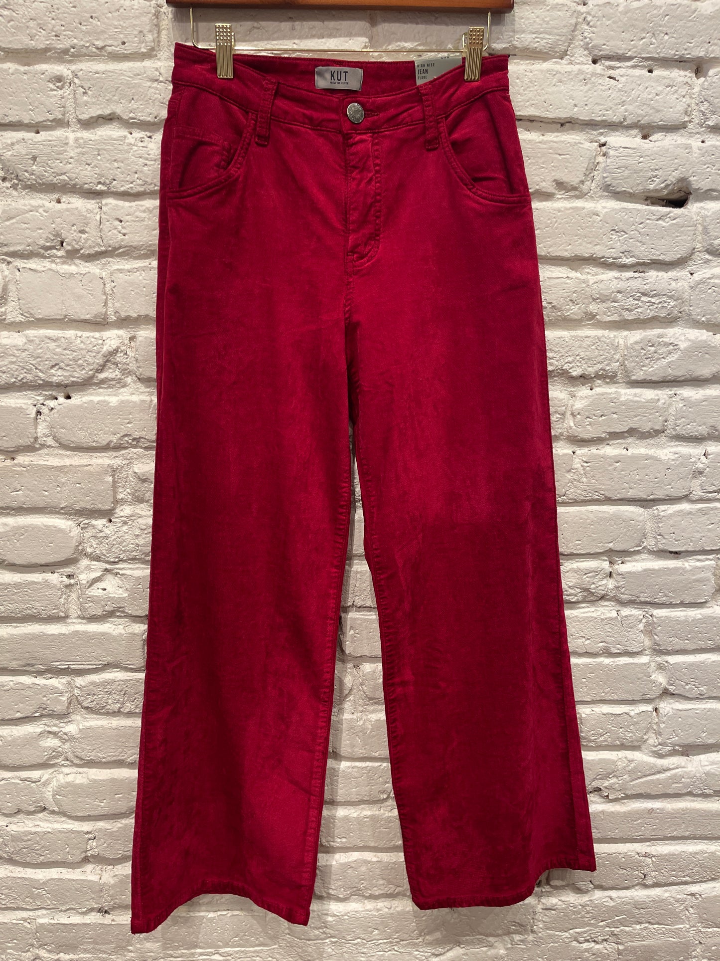 JEAN VELVET RED
