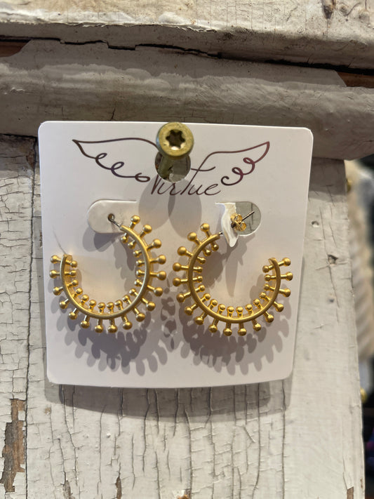 LARGE SPOKES HOOP EARRINGS 9503L