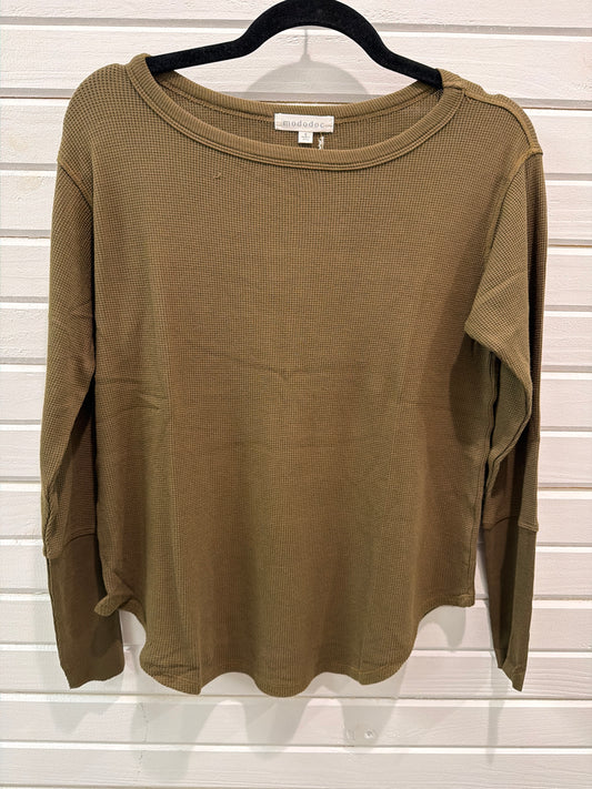 L/S DROPPED A/H OVERSIZE TOP SHADOW FERN