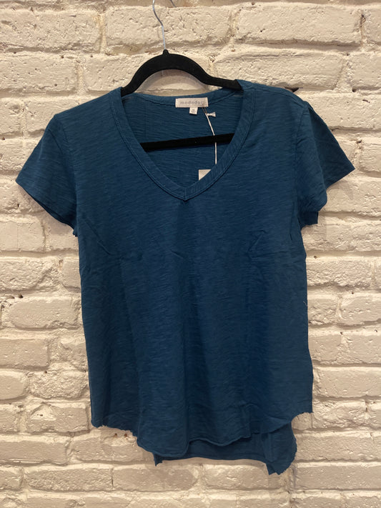 V NECK CURVE HEM FANTA-SEA