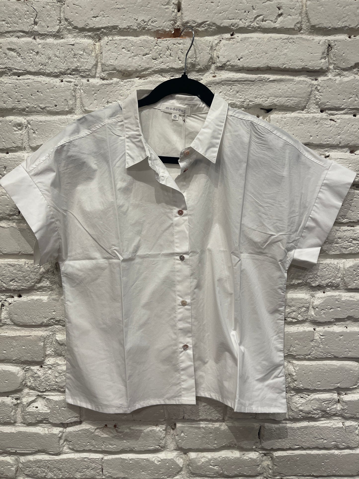 HALF SLV FRONT TOP OFF WHITE
