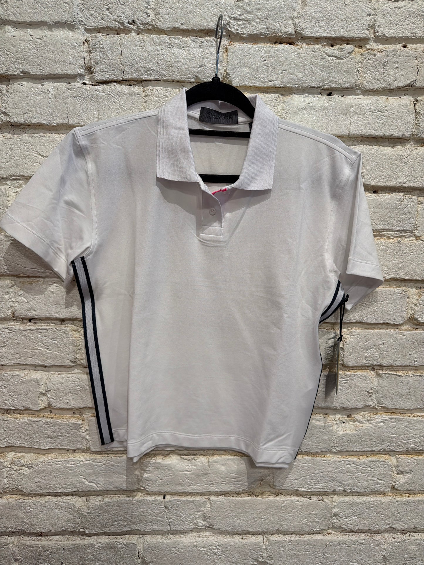 QUARTER ZIP BOXY POLO SNOW