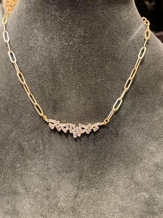 1855SR SCATTERED RHINESTONE BAR