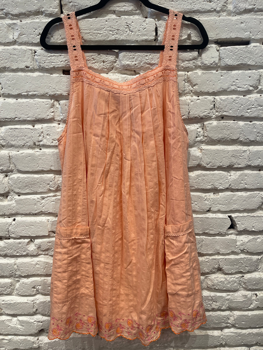 LATECIA EMBROIDERED MINI / SPRING MELON