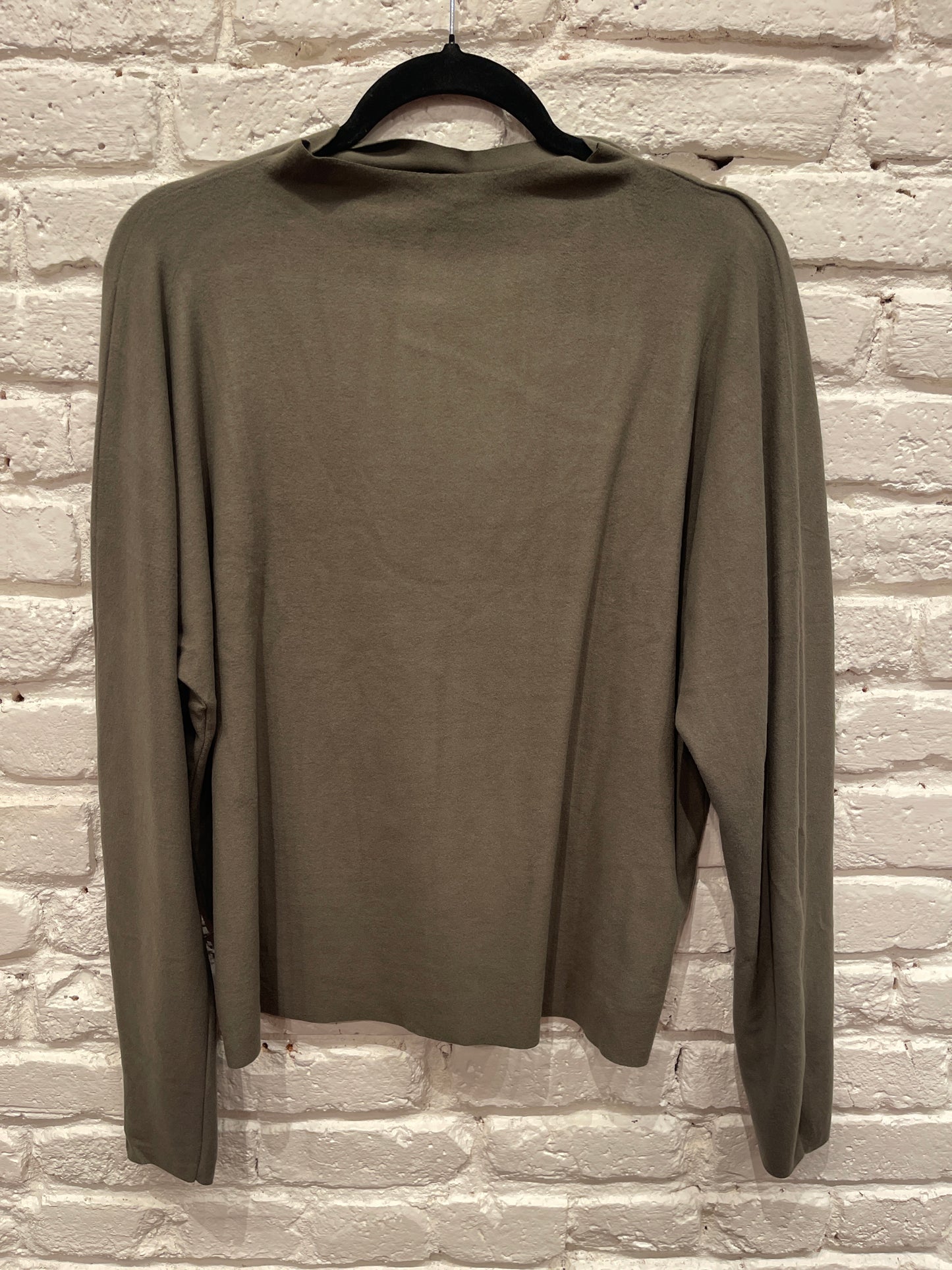 DOUBLE FACED JAMES TOP OLIVE