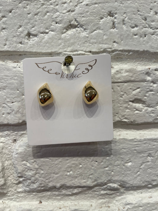 THICK TEARDROP STUD 9334
