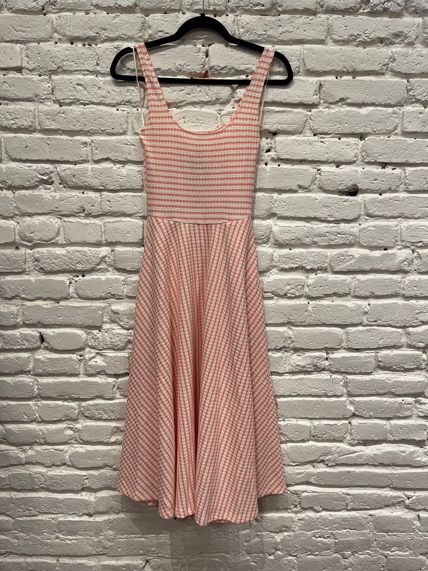AUDREY DRESS PINK STRIPE