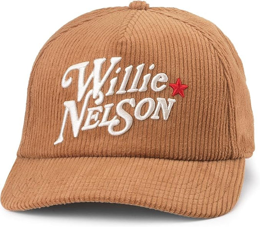Balsam Wide Whale Corduroy Hat - Willie Nelson (Brown)