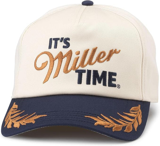 Club Captain Hat - It's Miller Time (Ivory/Navy)
