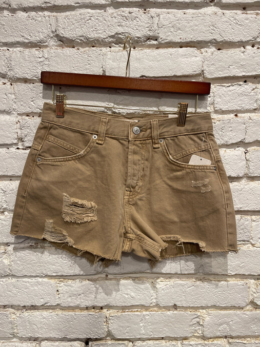 NOW OR NEVER DENIM SHORT / OAT LATTE