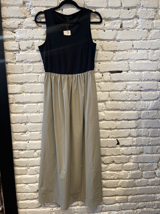 THE SPOT DRESS BLACK/TAN