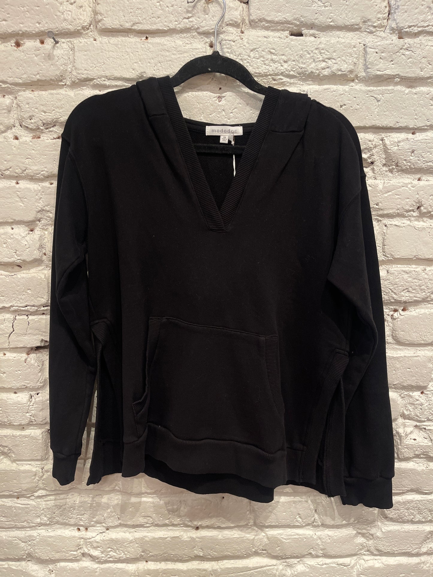 L/S BOXY HOODIE BLACK