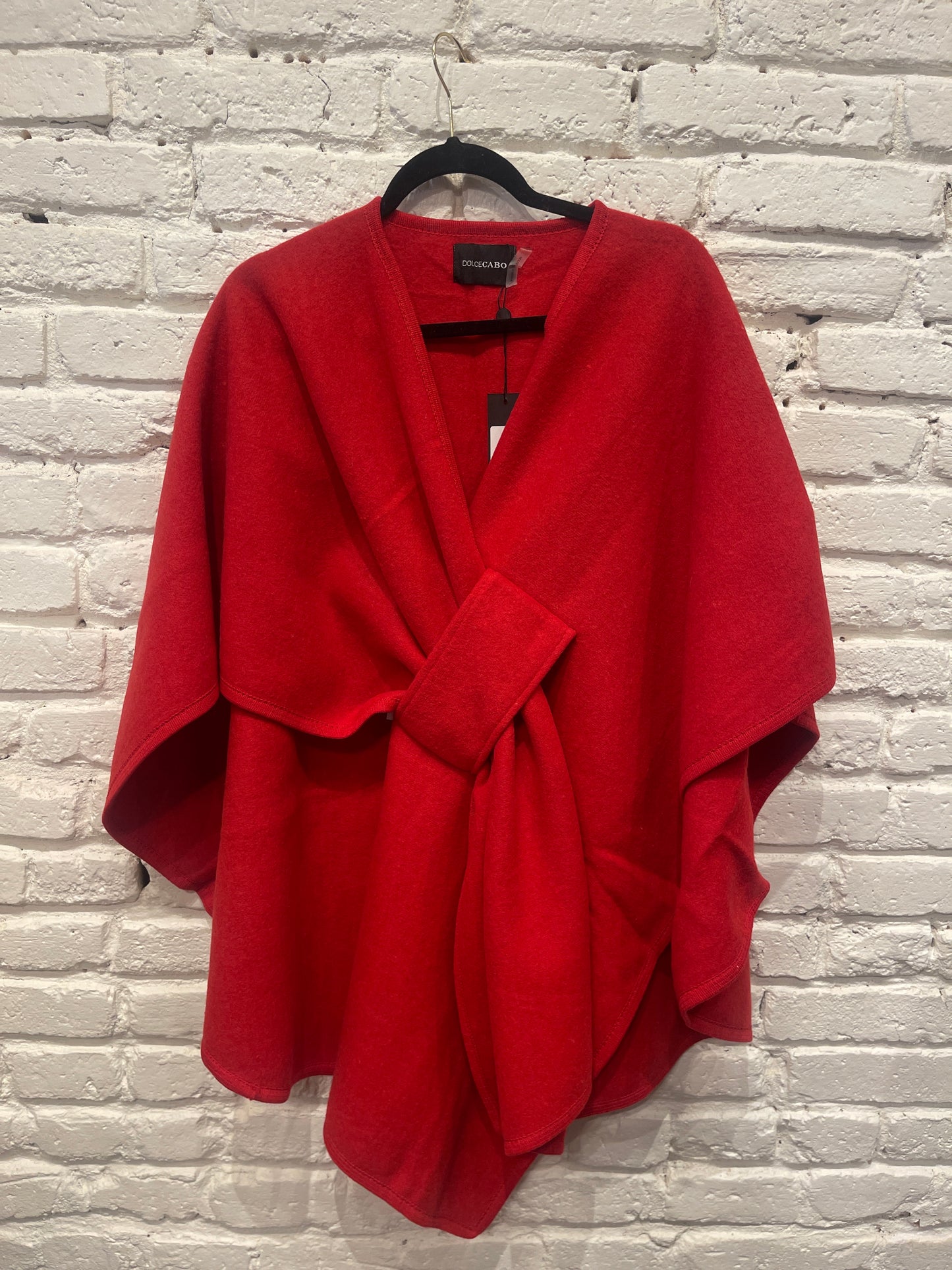 KNIT WRAP RED