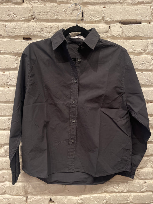 JAMES VTG BLACK BUTTON UP