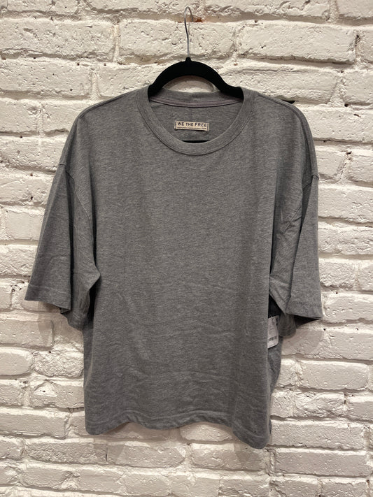 WTF PERFECT OVERSIZED TEE / HEATHER GREY