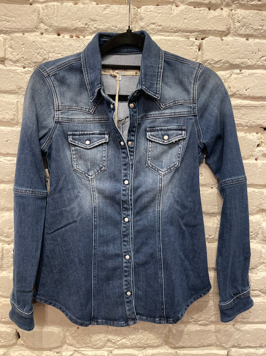 DENIM WESTERN SNAP SHIRT