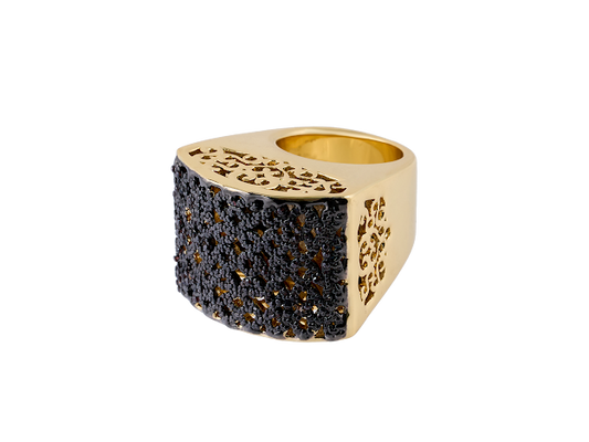 SUBLIME MISI PAVE CHOCOLATE RING