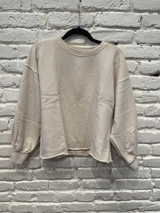ZAYNE L/S OVERSIZED CREW SUGAR