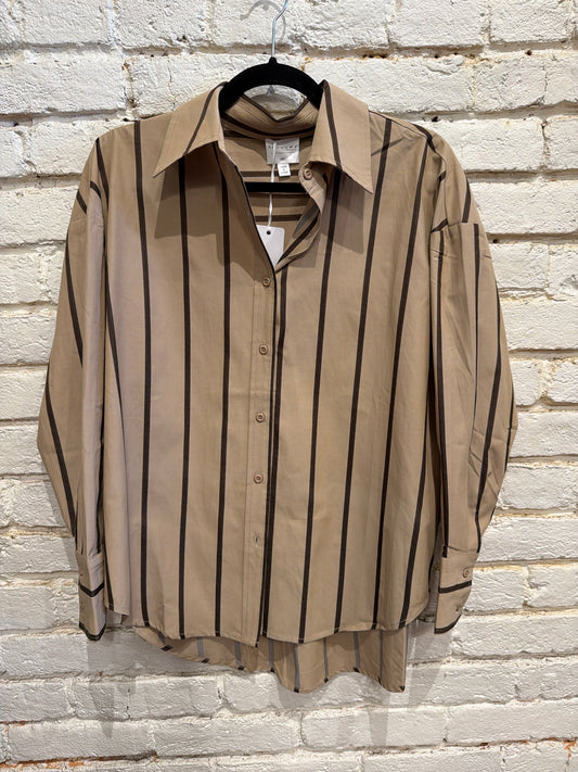 OVERSHIRT BUTTON UP PEANUT