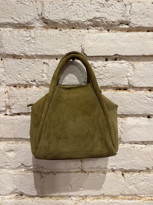 MINI TAYA OLIVE SUEDE