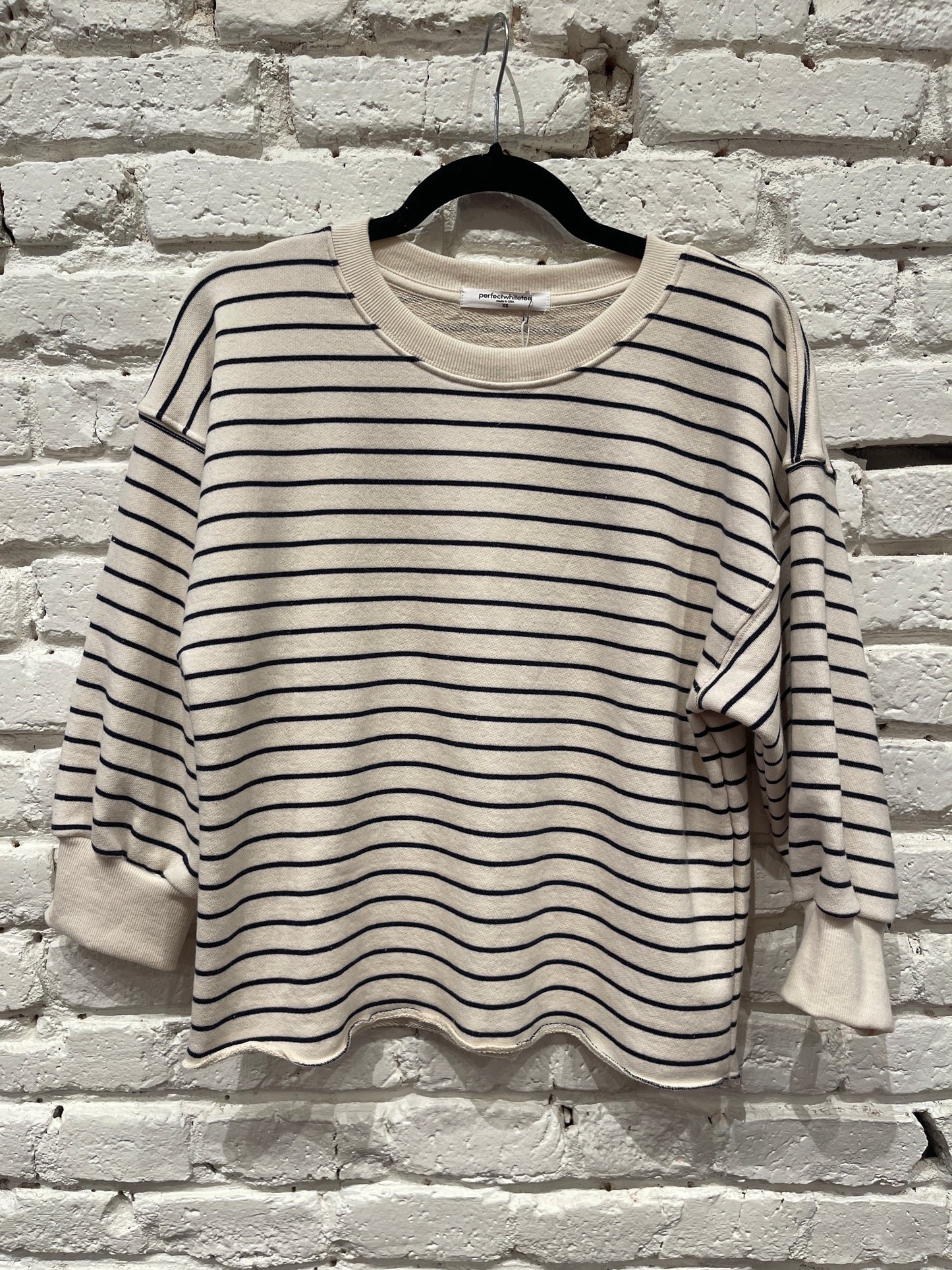 NIALL NAVY NATURAL STRIPE