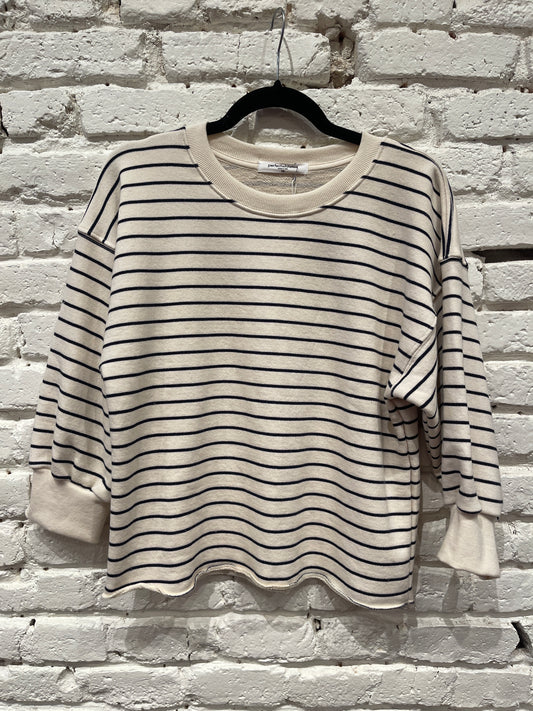 NIALL NAVY NATURAL STRIPE