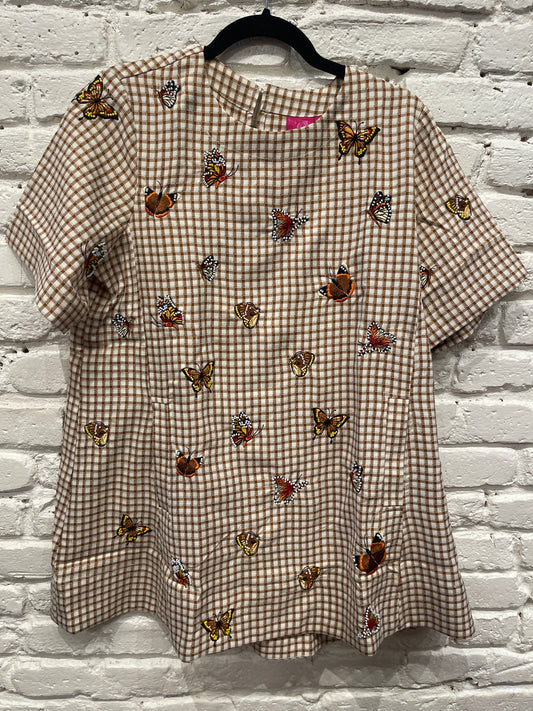 PLAID BUTTERFLY DRESS