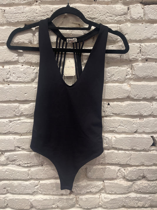 SYDNEY HALTER BODYSUIT BLACK
