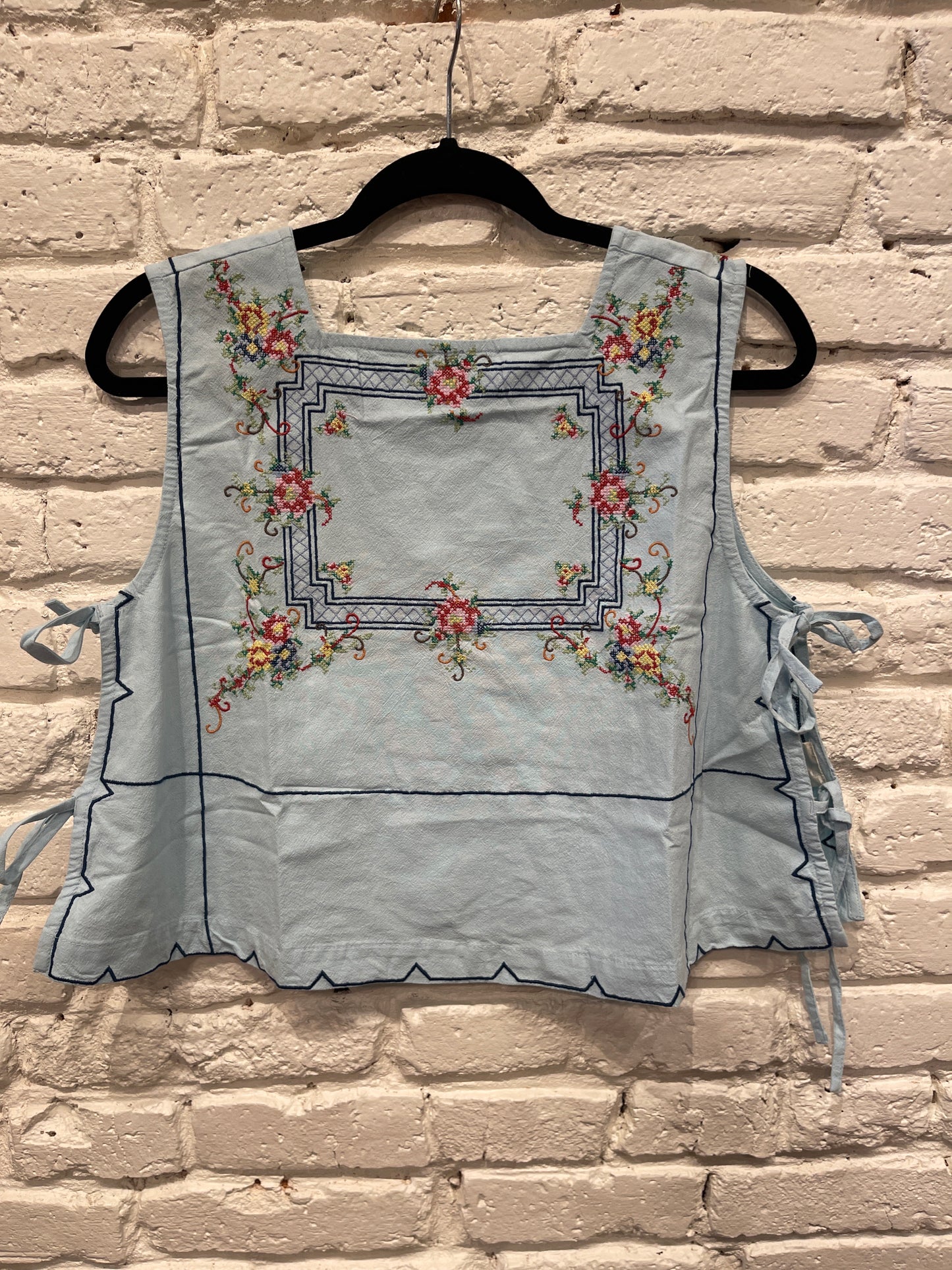 GARDEN WALL TOP / BLUE COMBO