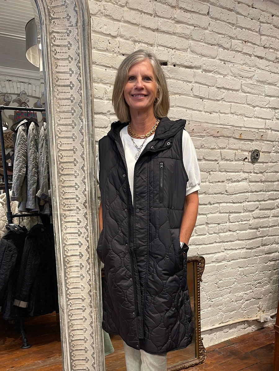 LONG FLIGH PUFFER VEST