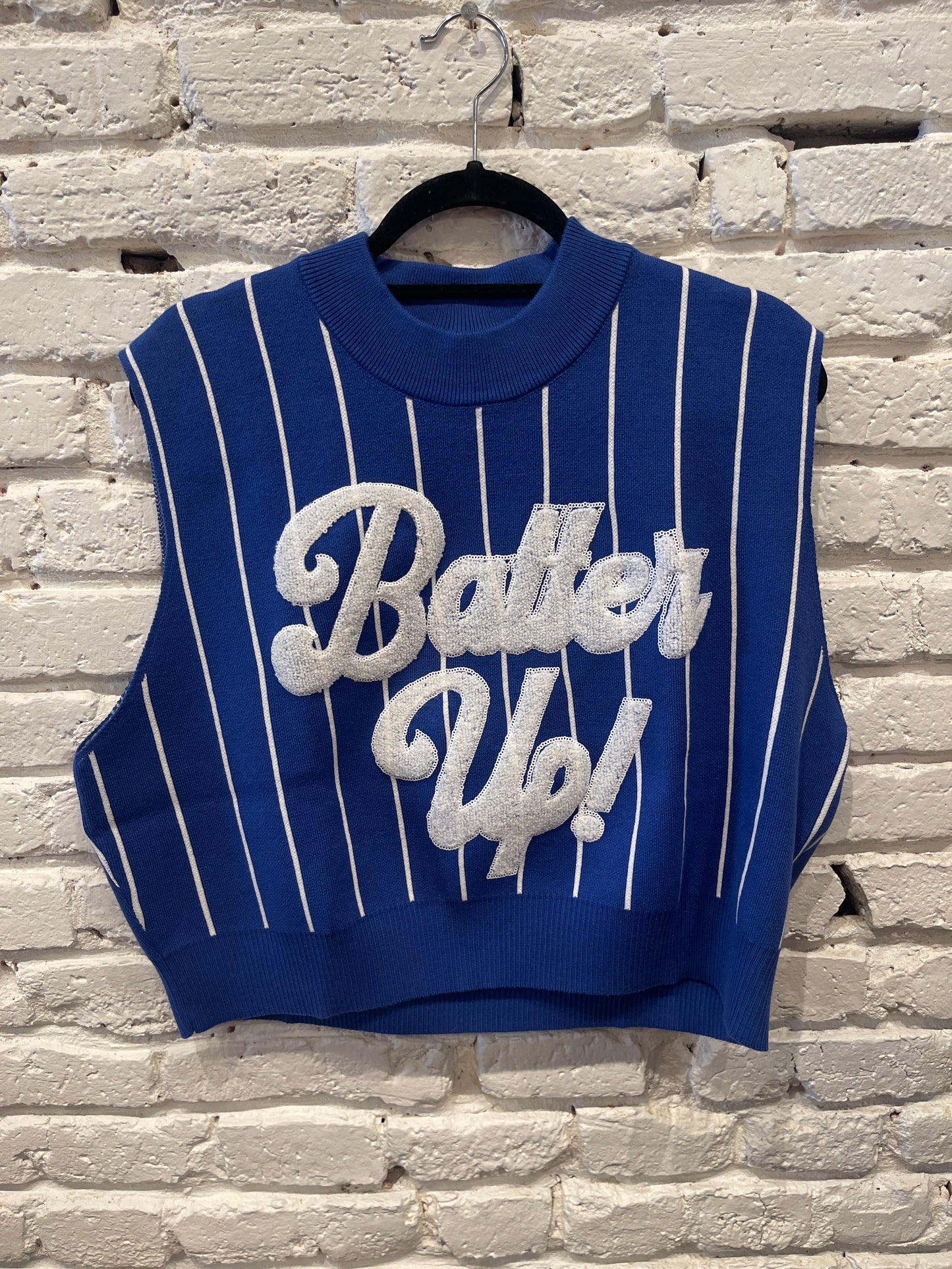 BATTER UP ROYAL SWEATER