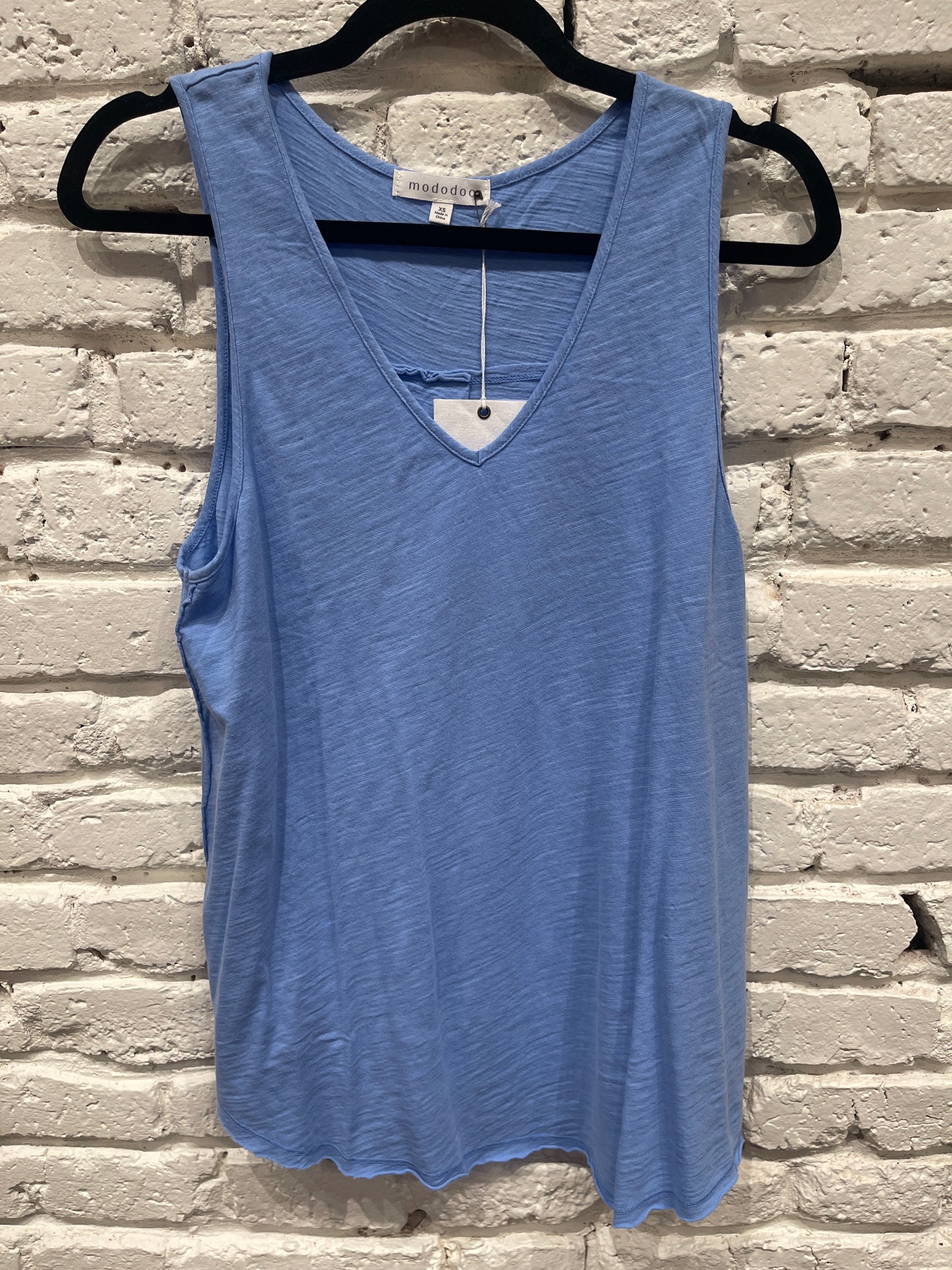 V NECK SWING TANK OCEAN MIST