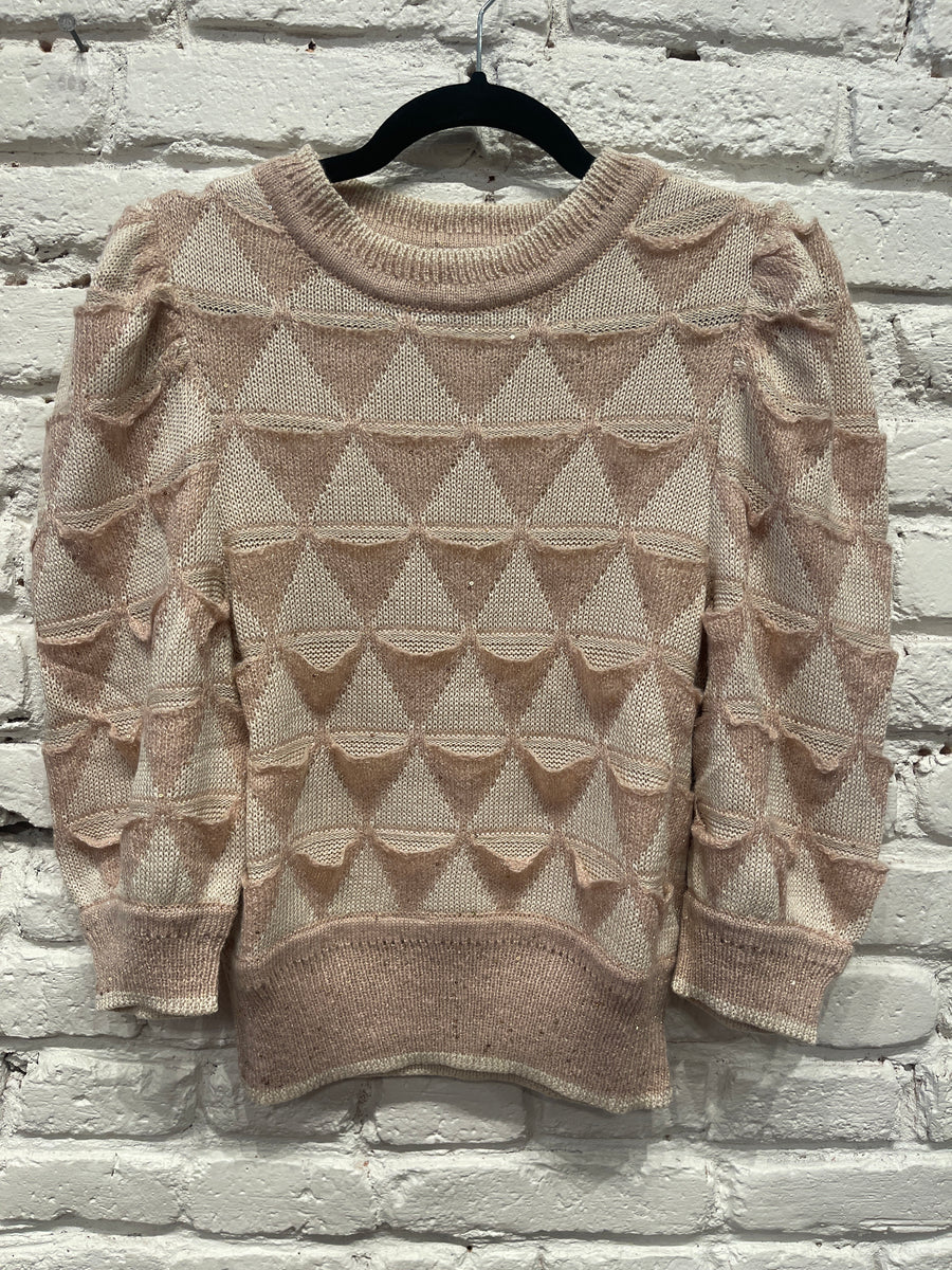 HENNIE KNITTED TOP ROSE QUARTZ